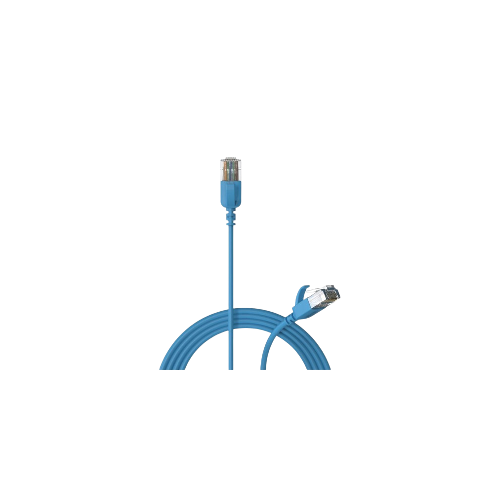 Cabo rede flexível CAT6A U/UTP azul 1.5mts PROCAB
