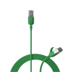 Cabo rede flexível CAT6A U/UTP verde 1.5mts PROCAB
