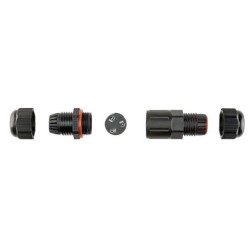 União Estanque 3P, 7,5cm, para cabo elétrico, IP68