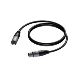 Cabo Áudio XLR Macho / XLR fêmea 1 metro
