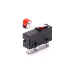Microswitch SPDT Snap-Action 5A 125VAC, ON-(ON), com rolo