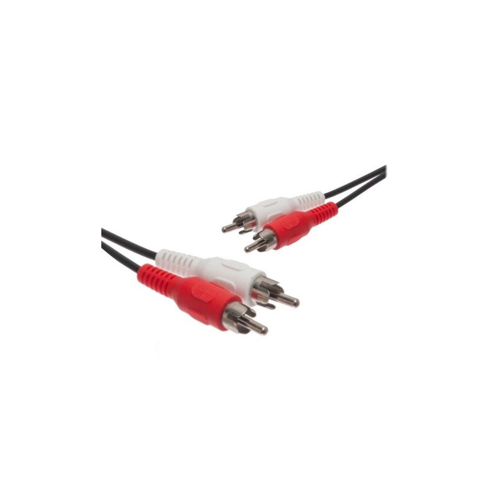 Cabo 2x2 Rca Macho/Macho 5mts