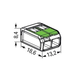 União de 2 ligações 0.2...4mm