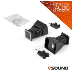 Colunas Passivas 6" 120W 100V IPX5 pretas (PAR)