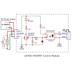Módulo Power MOSFET LR7843 HEXFET 30VDC 161A