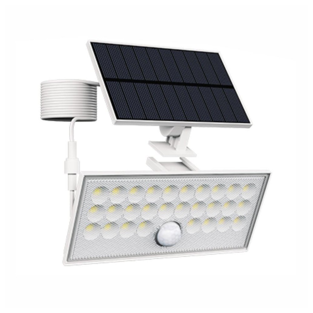 Projetor LED Solar Amovível, 60W, com Sensor, 6500K, 800lm