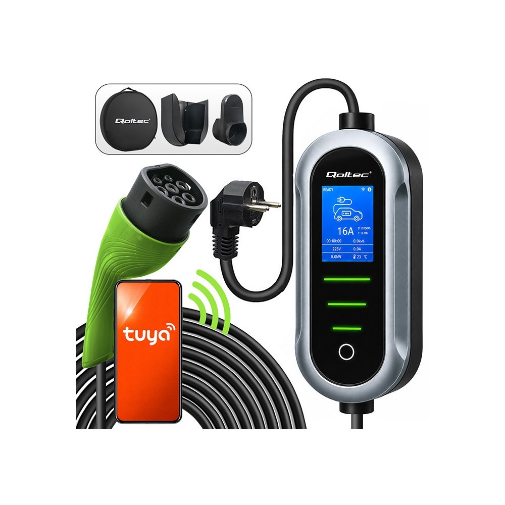 Carregador portátil carros elétricos 3.5kW Type 2 WIFI