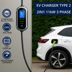 Carregador portátil carros elétricos 3.5kW Type 2 WIFI