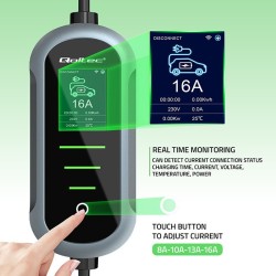 Carregador portátil carros elétricos 3.5kW Type 2 WIFI
