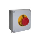 Botão de Emergência com caixa para exterior