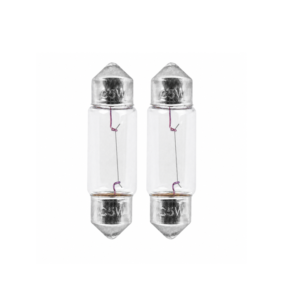 Conjunto 2 Lâmpadas Halogénio 12V C5W 36mm