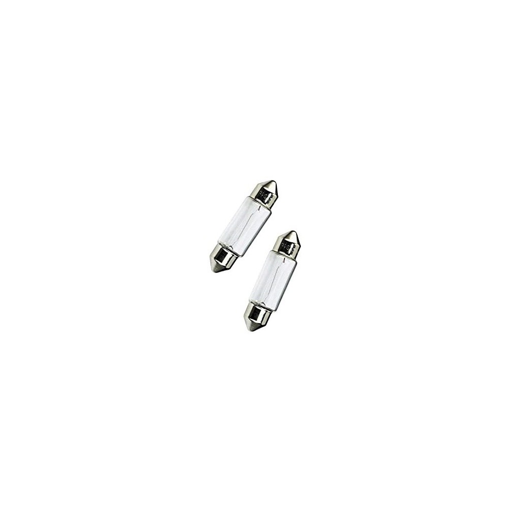 CONJUNTO 2 LAMPADAS HALOGENIO 12V C5W 6418 OSRAM