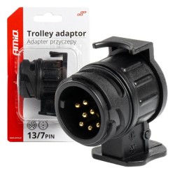 Adaptador ficha reboque 13/7 pinos