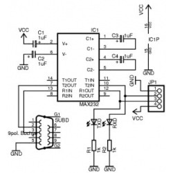 Módulo conversor RS232 a TTL MAX3232