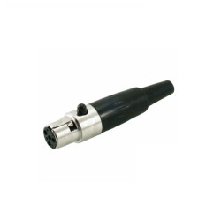 Mini XLR 3p Fêmea para extensão