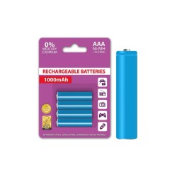 Pack 4 x Ni-Mh AAA, 1.2V, 1000ma