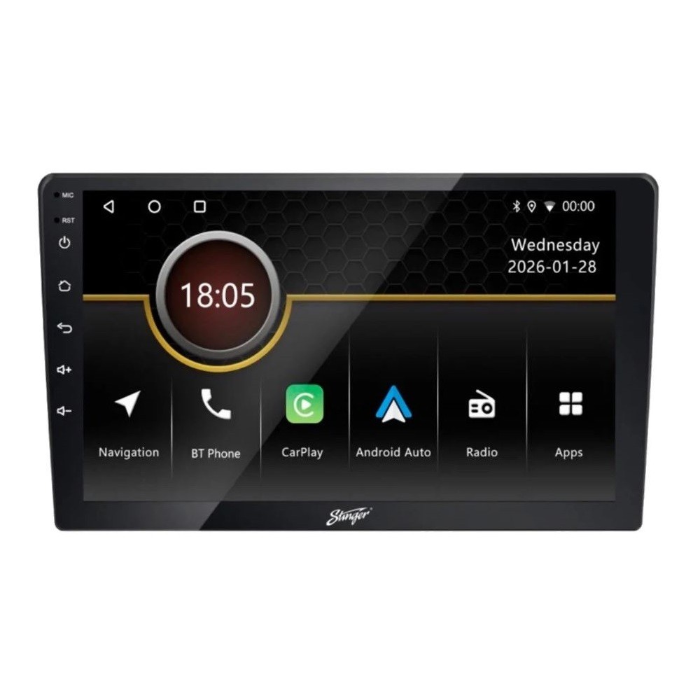 Centro multimédia 2din 9" wireless com Android Auto / Carplay