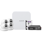 Kit NVR AJAX 4 câmaras turret Safire 4mpx + disco 1TB