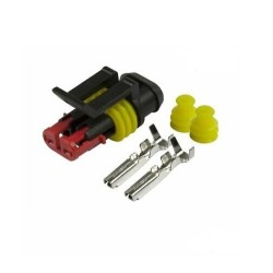 Ficha automotiva estanque Superseal 1.5, 2 pinos, IP67