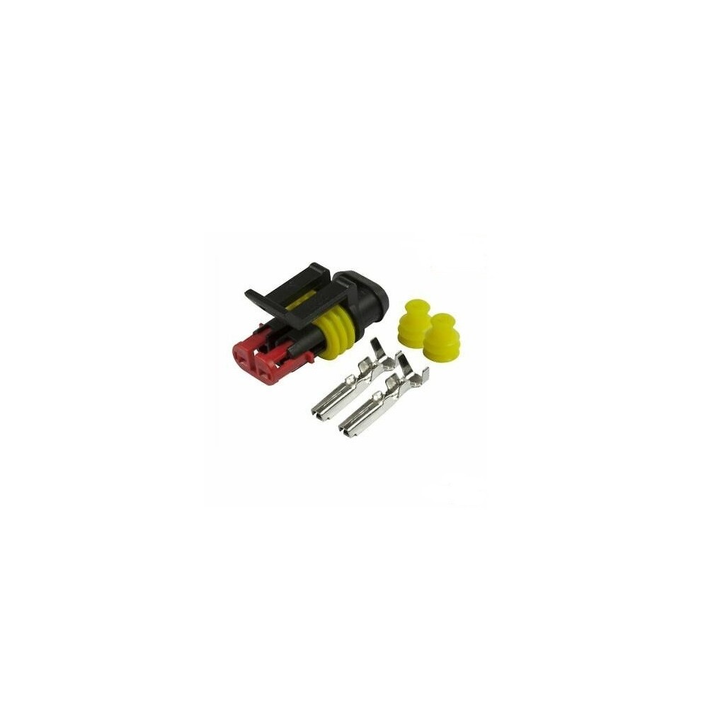 Ficha automotiva estanque Superseal 1.5, 2 pinos, IP67