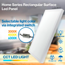 Painel Led Retangular 120x30Cm 40W