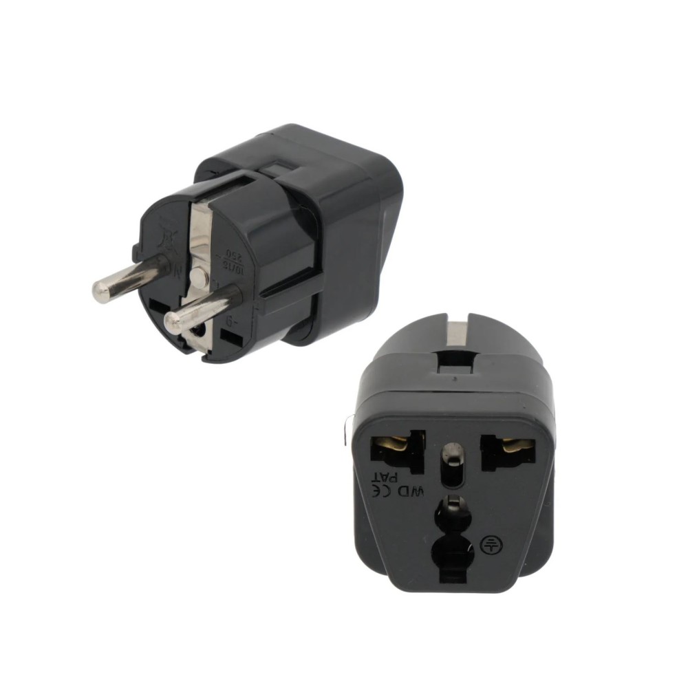 Adaptador para viagem universal, 250V 10-16A