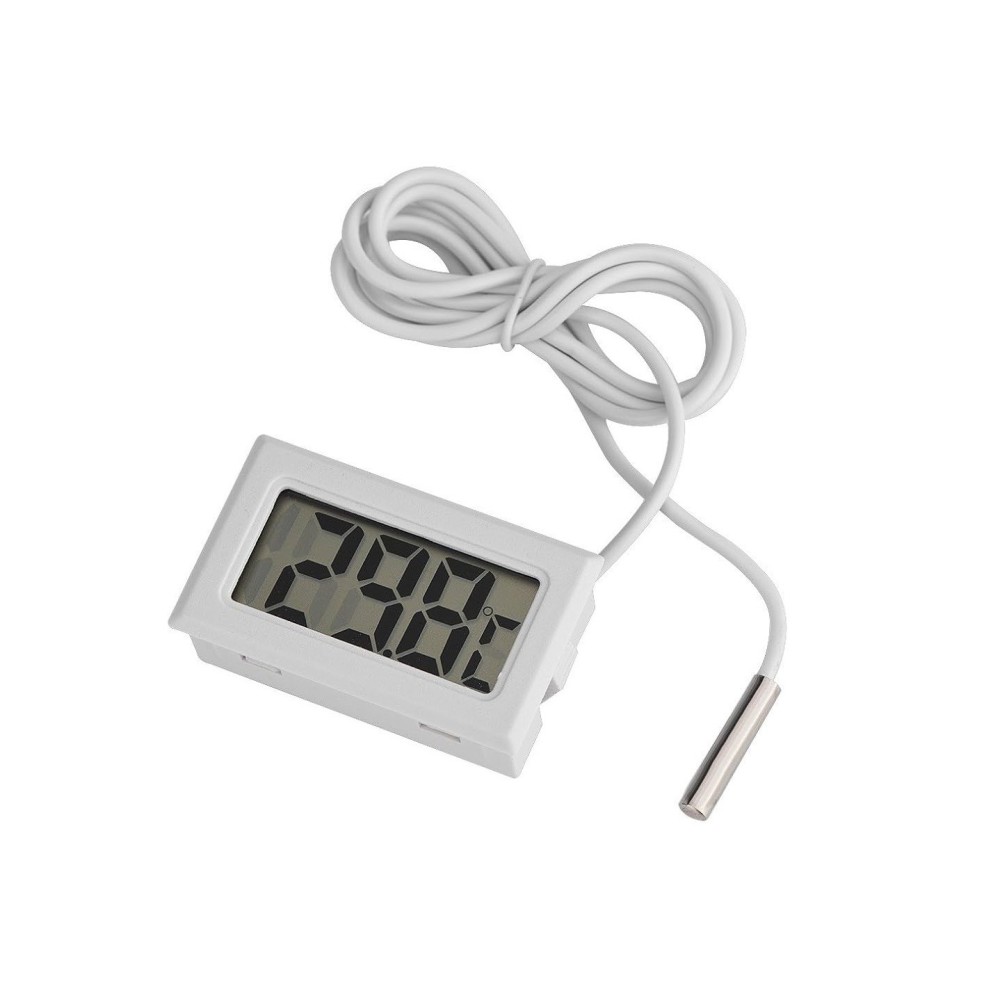 Termómetro Digital -50º +70º retangular com sonda
