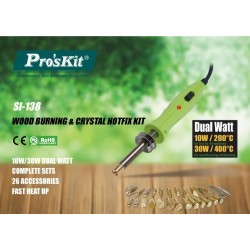 Ferro Soldar 10-30W para madeiras e tecidos PROSKIT