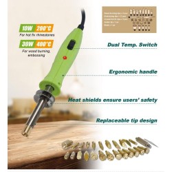 Ferro Soldar 10-30W para madeiras e tecidos PROSKIT