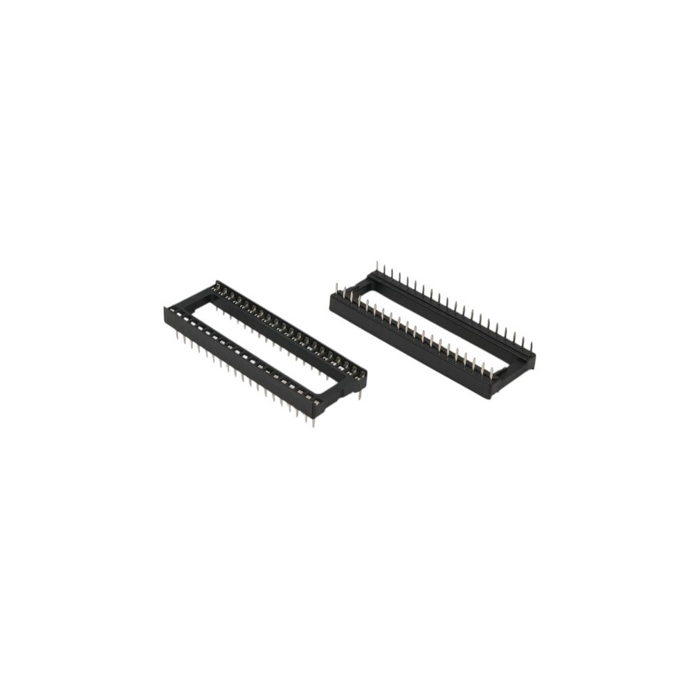 Suporte de circuitos integrados, DIP40, 15.24mm, montagem THT, raster 2.54mm