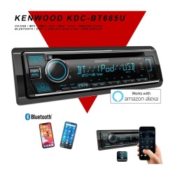 KENWOOD KDC-BT665U AUTO RADIO 1 DIN CD/USB/BLUETOOTH