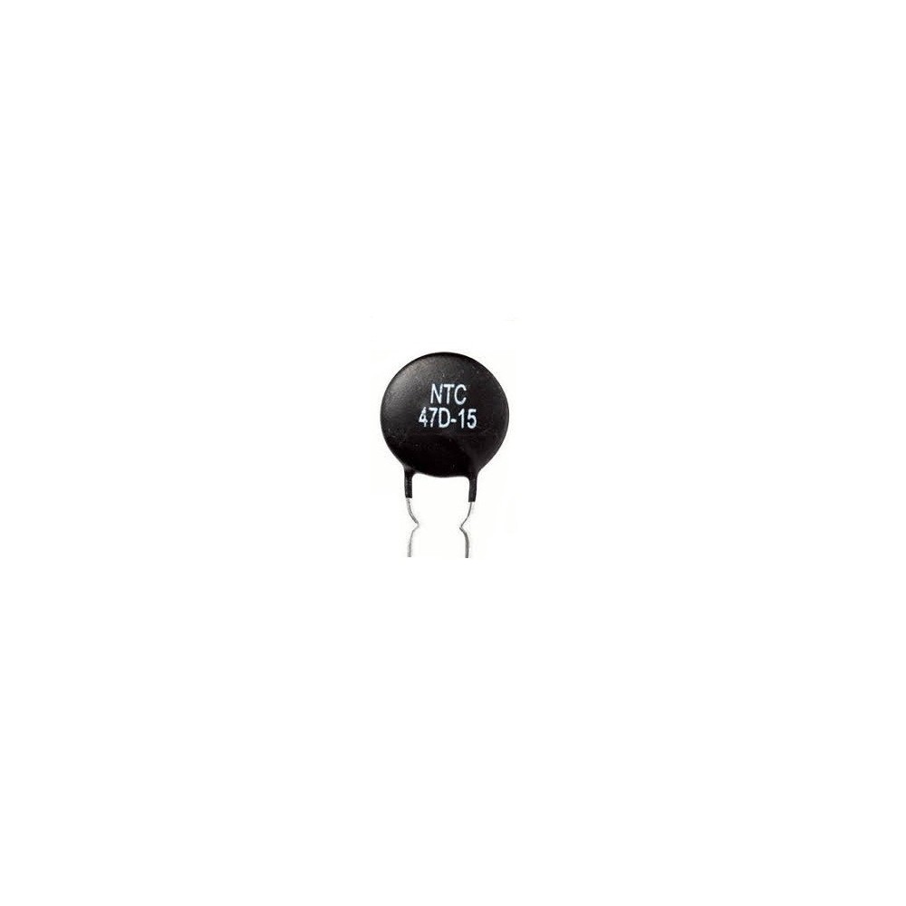 Termístor NTC 47D15 47 Ω 3 A Ø15 mm