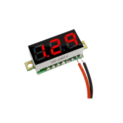 Voltímetro Digital LED Vermelho 0,28" 3,5–30V DC