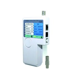 Testador de Cabos RJ45 RJ11 USB BNC PROK TC3468