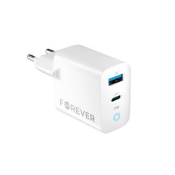 Alimentador USB-C USB-A PD/QC 20W FOREVER TC-06-20AC