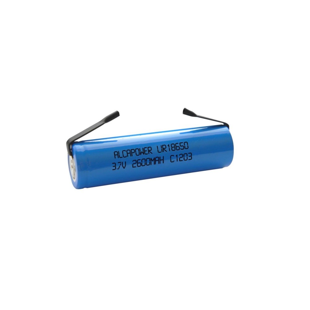 Bateria Lítio 18650 3,7 V 2600 mAh com Patilhas