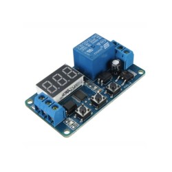 Temporizador Digital 12 V 0–999 s com Relé 10 A