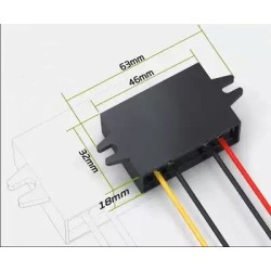 Conversor AC-DC 10–28 V para 12 V DC 5 A 60 W IP67