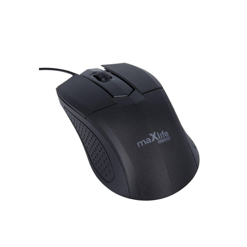Rato Ótico MAXLIFE 1000 DPI USB-A com Fios Preto