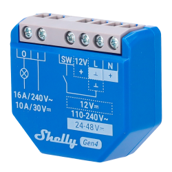 Relé Inteligente Shelly 1 Gen4 16 A Wi-Fi Zigbee Matter