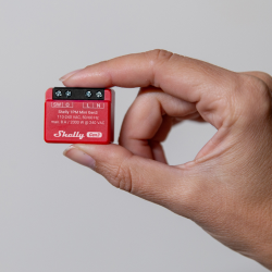 Relé Shelly 1PM Mini Gen3 8 A Wi-Fi com Medição de Energia