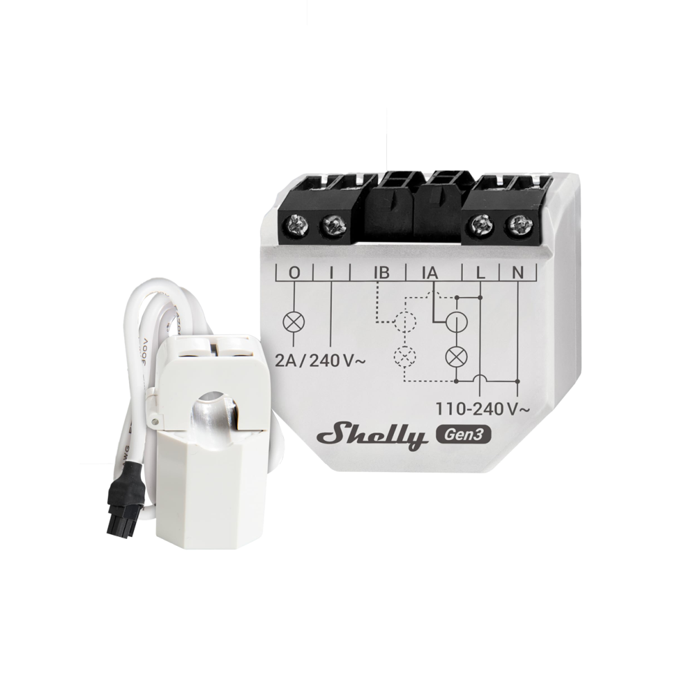 Shelly EM Gen3 50 A Medidor de Energia Wi-Fi Bluetooth