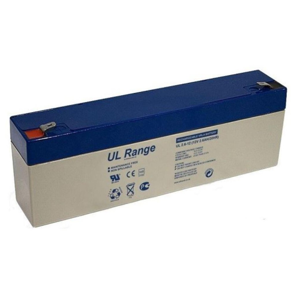 Bateria de Chumbo 12V 2.6Ah Recarregável com Terminais F1