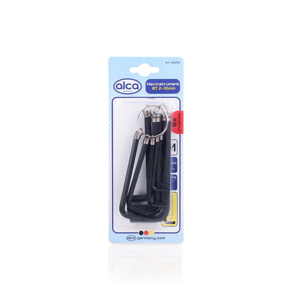 Conjunto 8 Chaves Allen Sextavadas 2-10 mm
