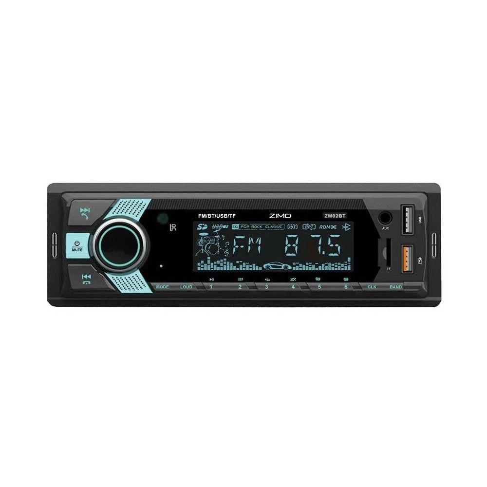 Auto-Rádio ZIMO ZM02BT Bluetooth USB SD AUX 1 DIN