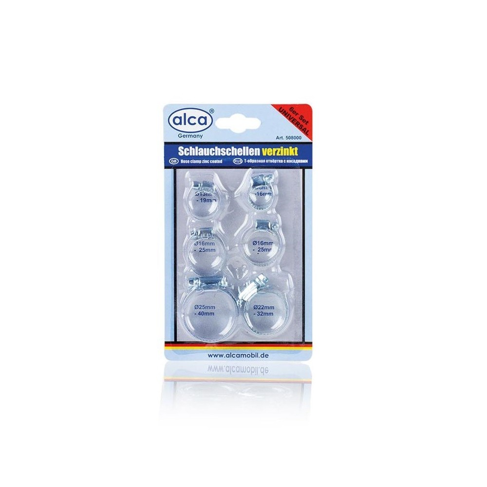 Conjunto de Abraçadeiras Metálicas para Mangueiras 6–38 mm