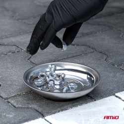 Prato Magnético AMiO Inox 110 mm para Parafusos e Porcas