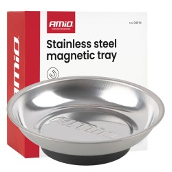 Prato Magnético AMiO Inox 110 mm para Parafusos e Porcas