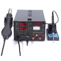 Estação de Soldar SMD 3 em 1 800 W 15 V 1 A PROK