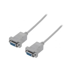 CABO SÉRIE NULL-MODEM DIGITUS D-SUB 9 PINOS FÊMEA/FÊMEA 1,8MT
